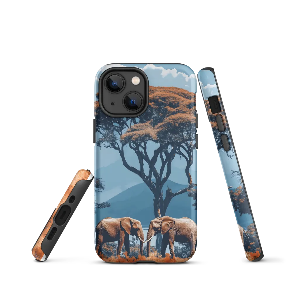 Elephants Amidst Serenity
