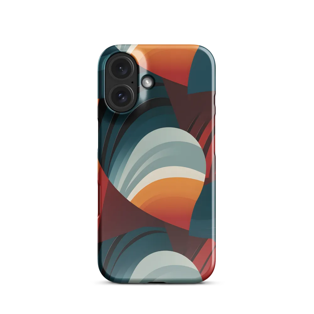 Dynamic Abstractions: A Dance of Forms and Colors | Phone Case