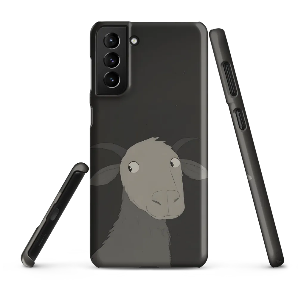 Whimsical Goat in Darkness