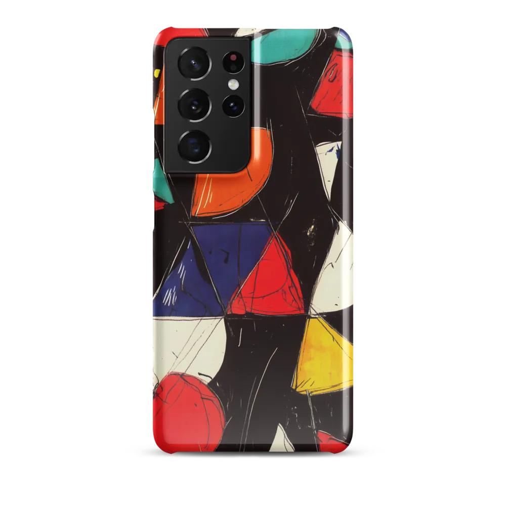 Vibrant Geometric Symphony | Phone Case |  S21 Ultra | Snap Case | Glossy