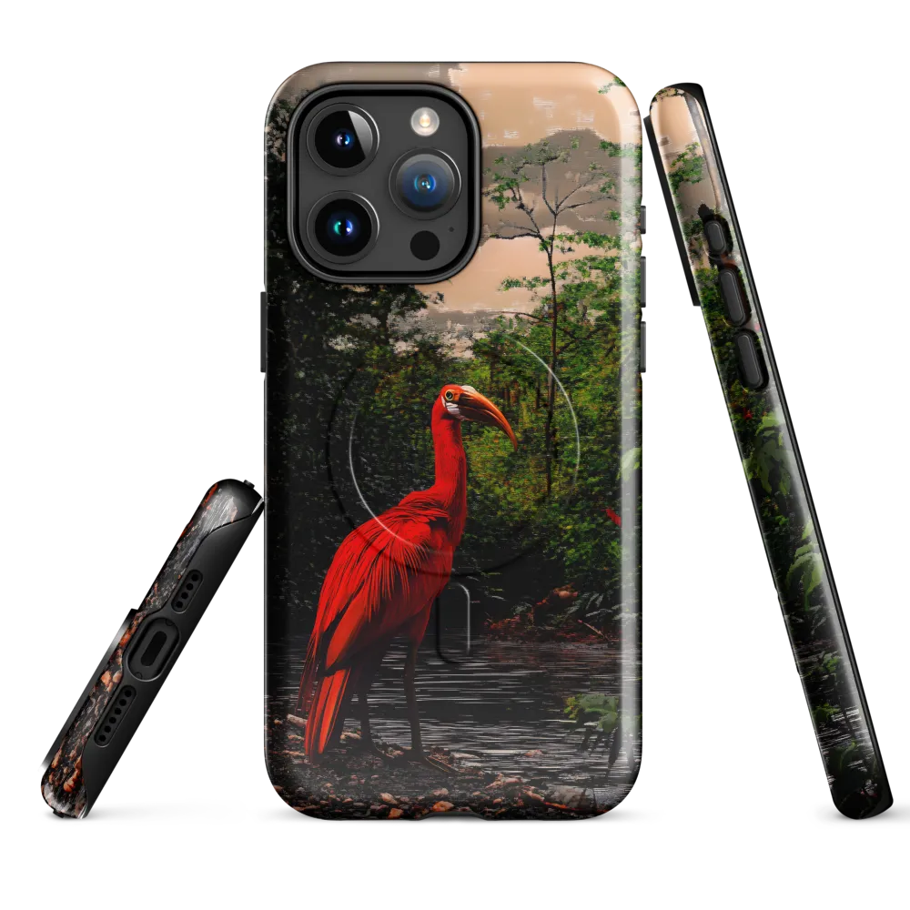 Enigmatic Elegance: The Scarlet Observer