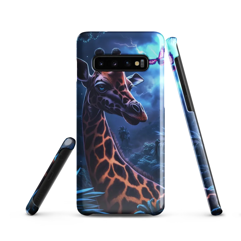 Mystical Giraffe in Twilight Jungle