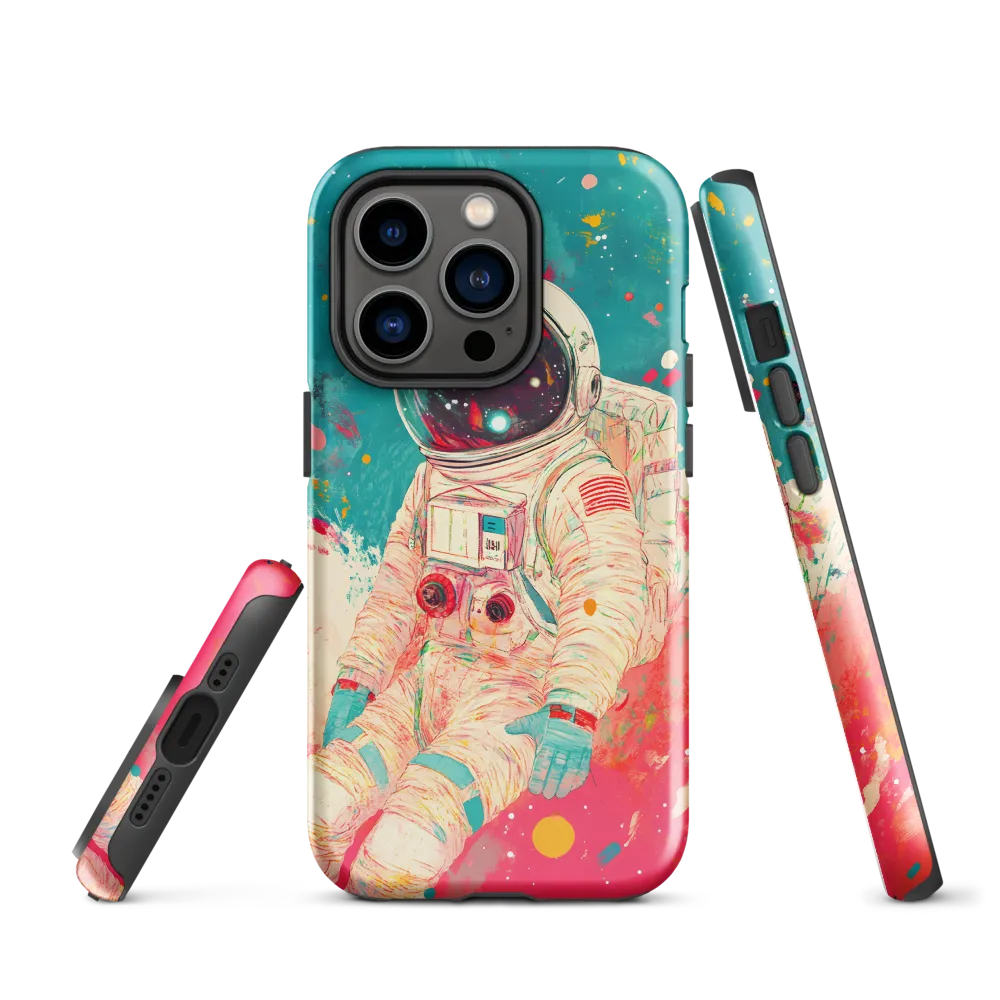 Cosmic Explorer: An Astronaut's Journey | Phone Case |  14 Pro | Tough Case | Glossy