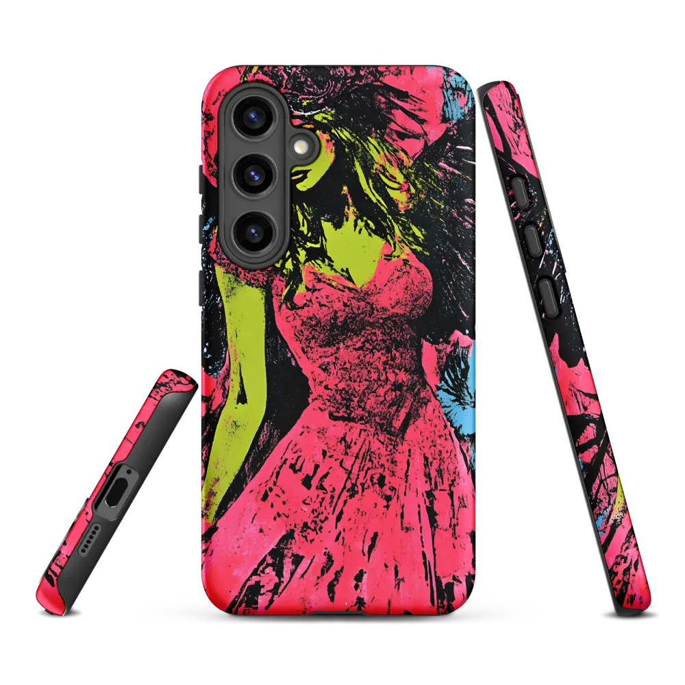 Mystical Angel in Neon Dreams