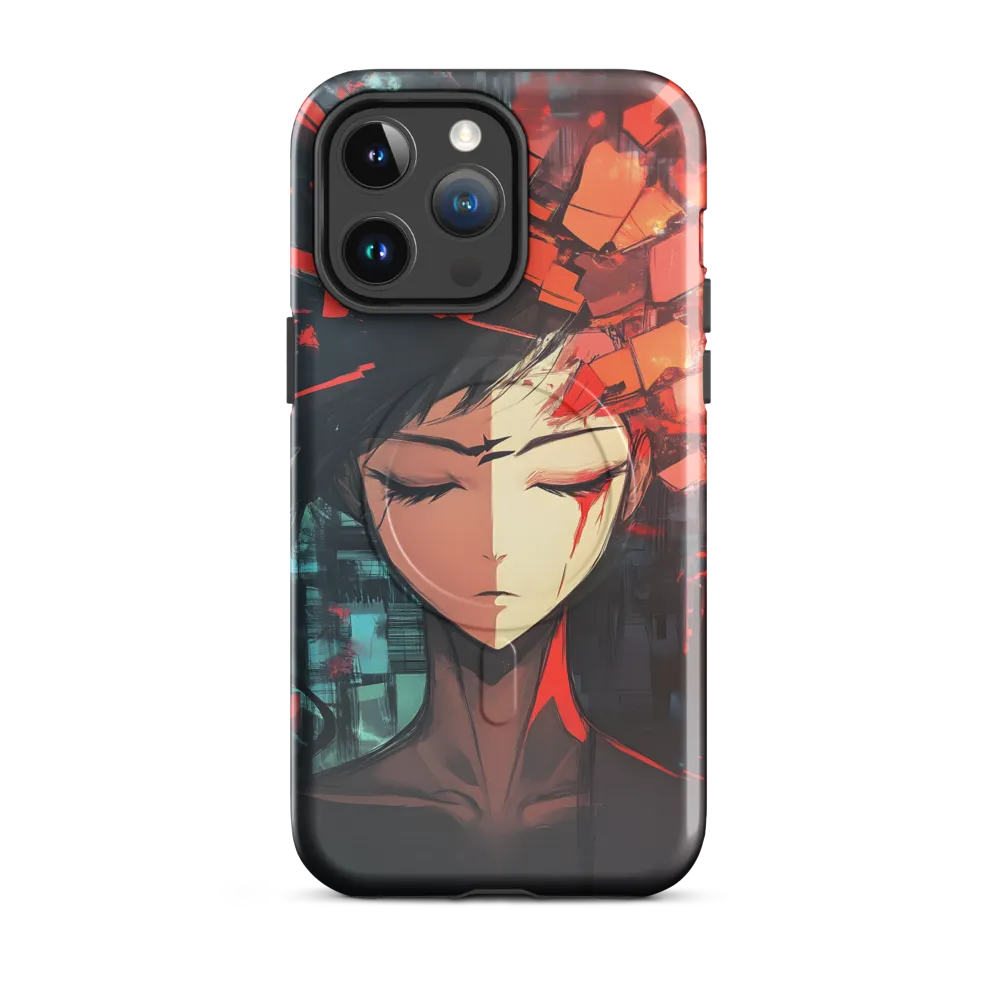 Fragmented Mind: The Silent Struggle | Phone Case |  14 Pro Max | MagSafe® Tough Case | Glossy