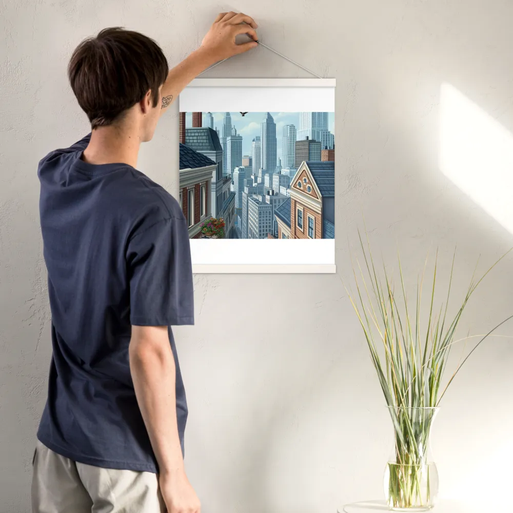 Urban Symphony | Poster With White Wood Hanger | 16″×20″