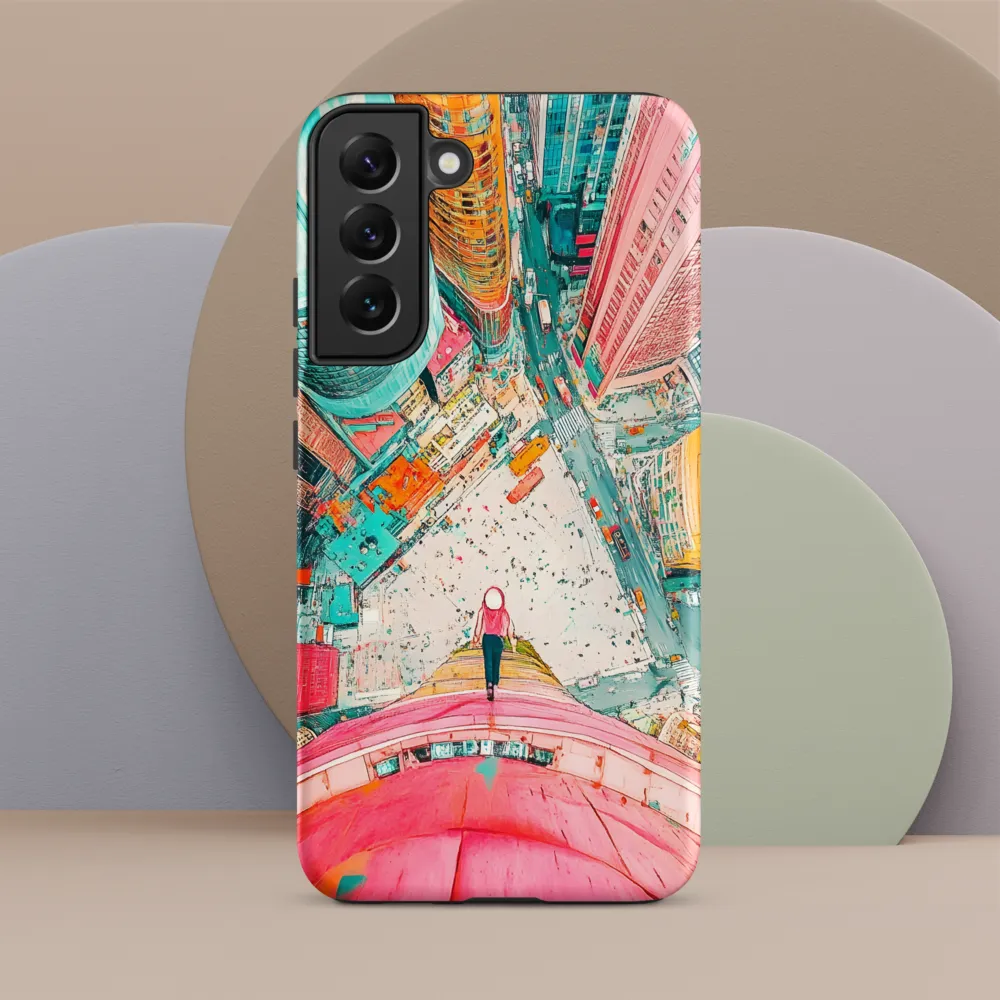 Vertical Horizons: A Surreal Cityscape Adventure | Phone Case |  S22 Plus | Tough Case | Matte
