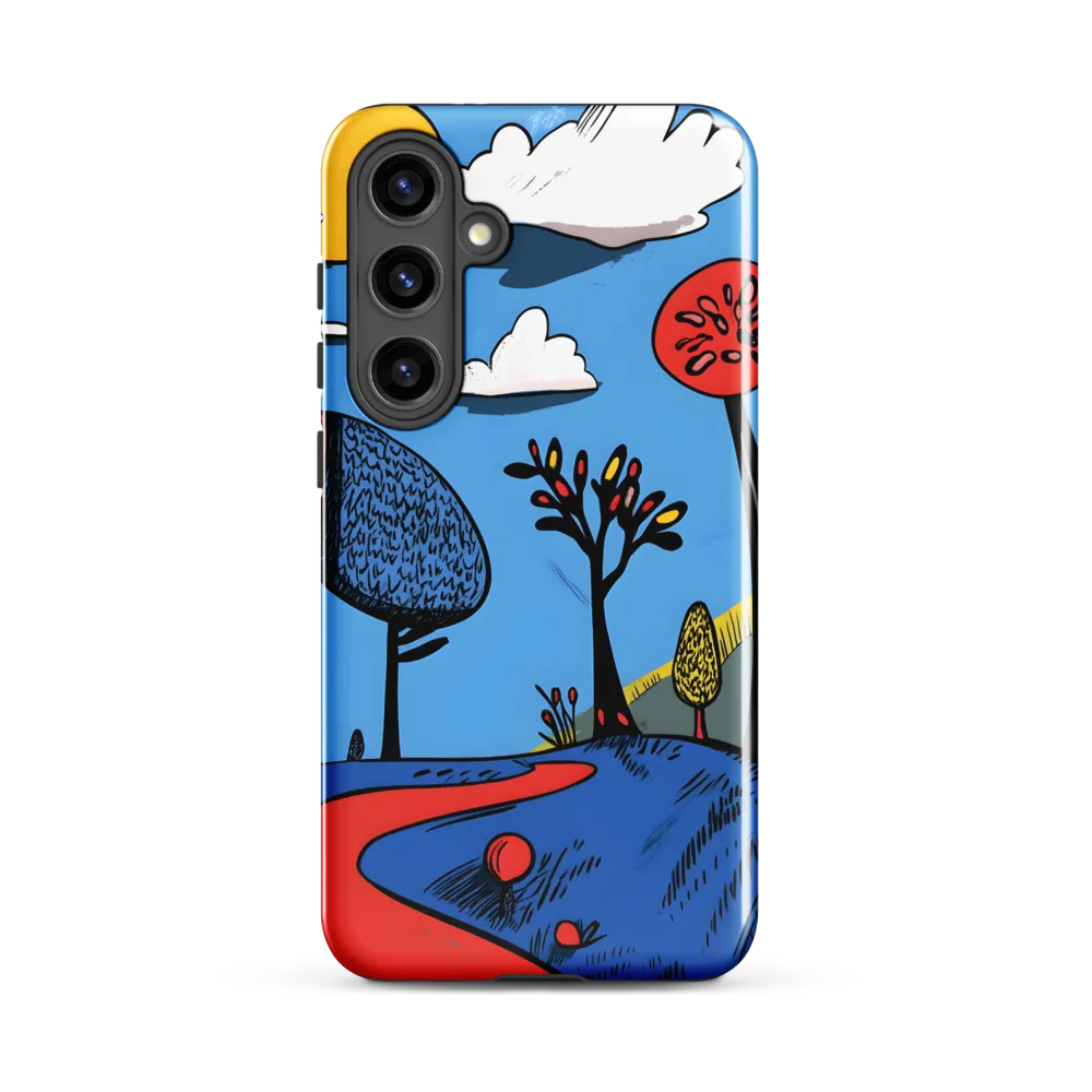 Whimsical Pathways Through a Colorful Landscape