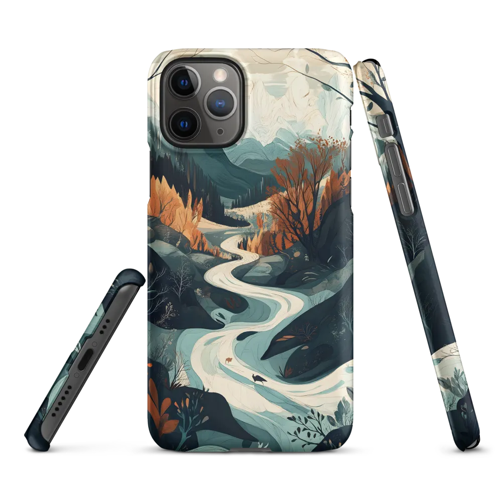 Winding Serenity: A Digital Landscape