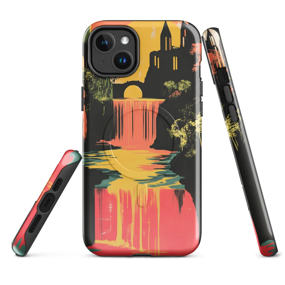 Elysian Echoes: A Surreal Reflections | Phone Case |  14 Plus | MagSafe® Tough Case | Glossy