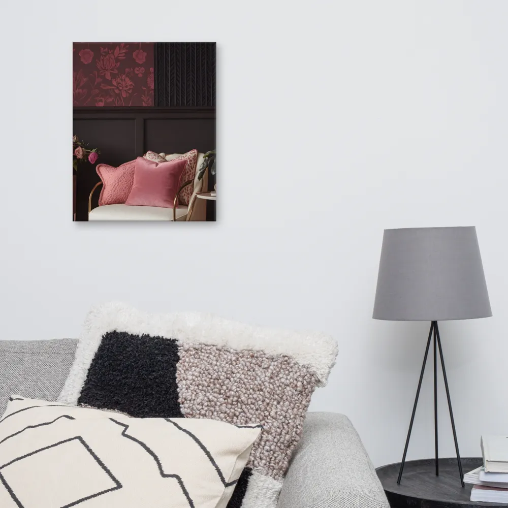 Elegance in Contrast: A Modern Interior Design | Canvas | 16″×20″