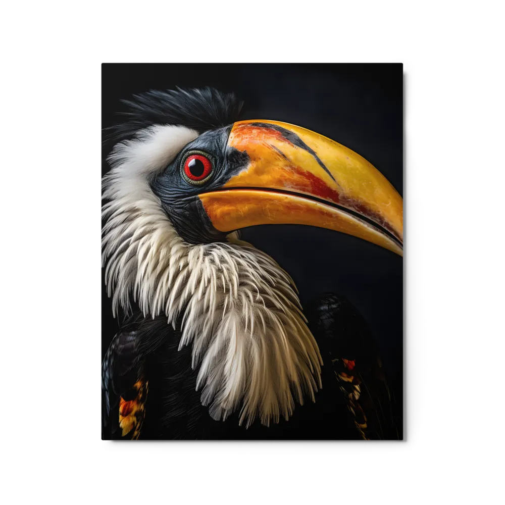Majestic Hornbill Portrait | Metal Print | 16″×20″