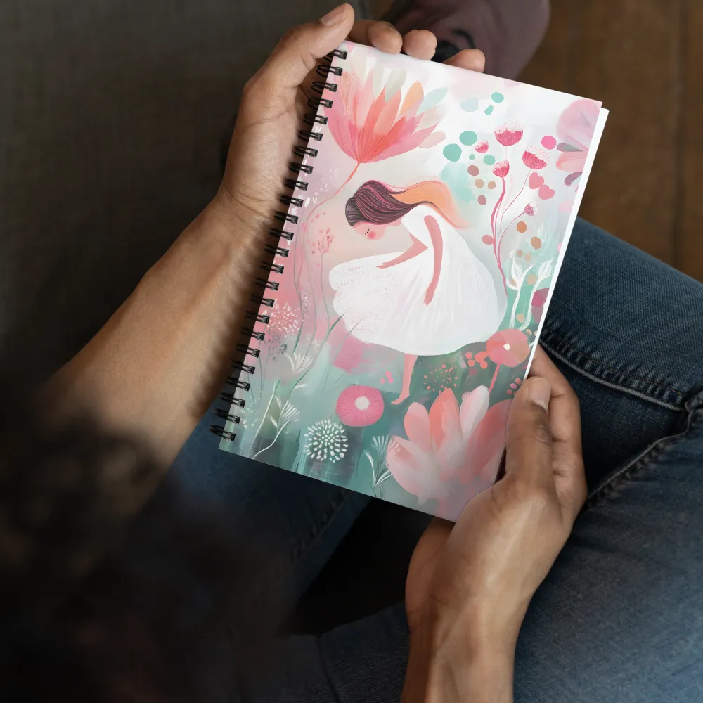 Whispers of a Floral Dream | Spiral Notebook