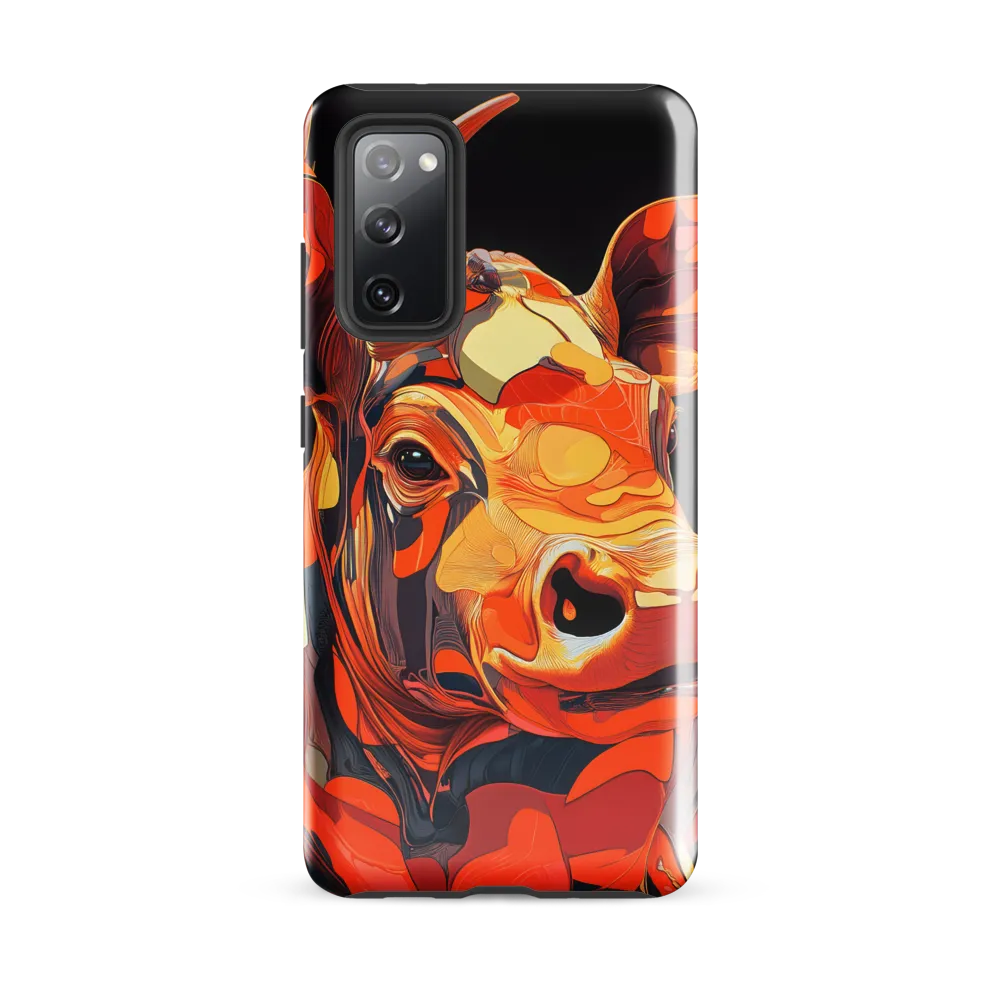 Modern Serenade: The Vibrant Cow