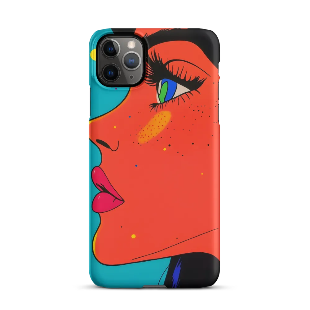 Vibrant Feminine Profile in Pop Art