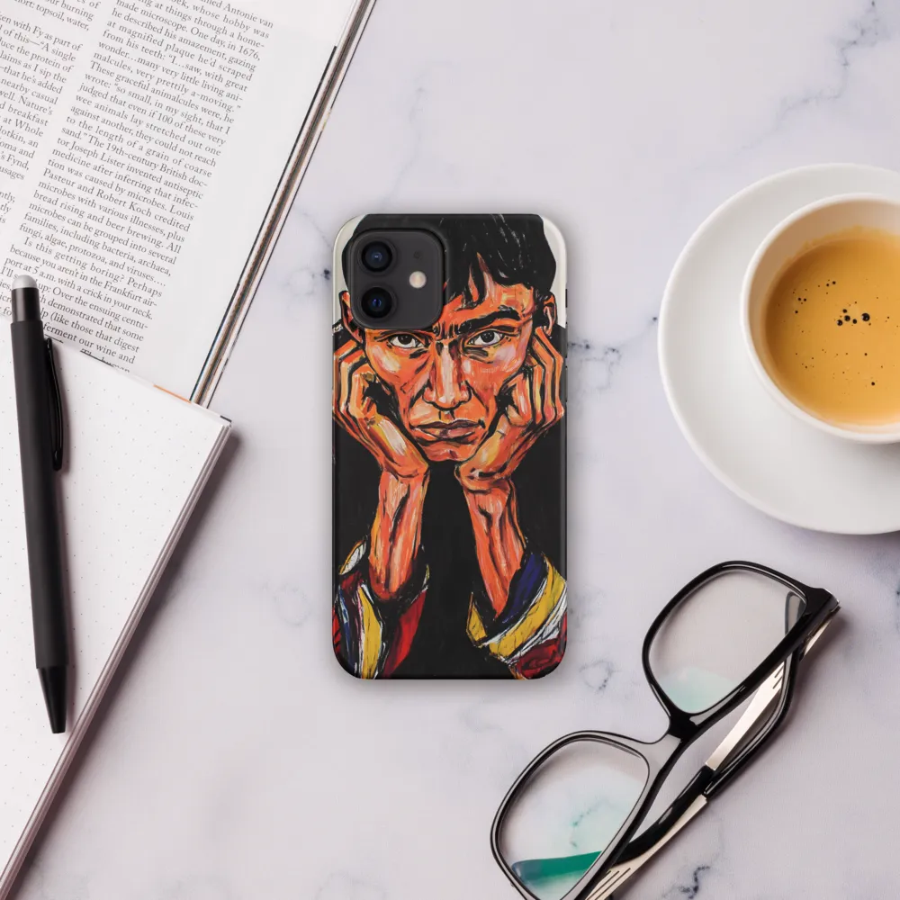 Contemplative Intensity: An Expressionist Portrait