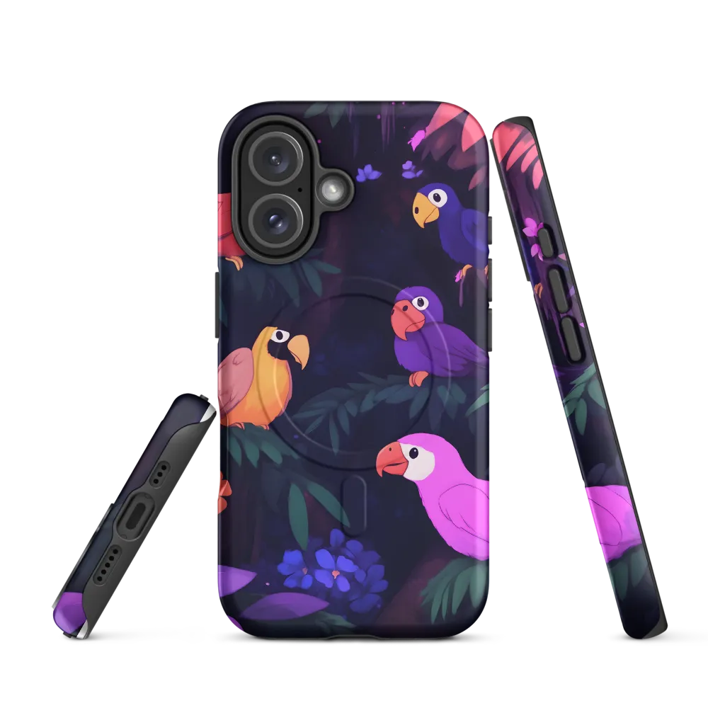 Tropical Parrot Playground | Phone Case |  16 | MagSafe® Tough Case | Matte