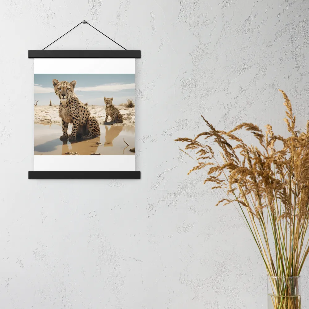 Silent Watchers of the Savanna | Poster With Black Wood Hanger | 11″×14″