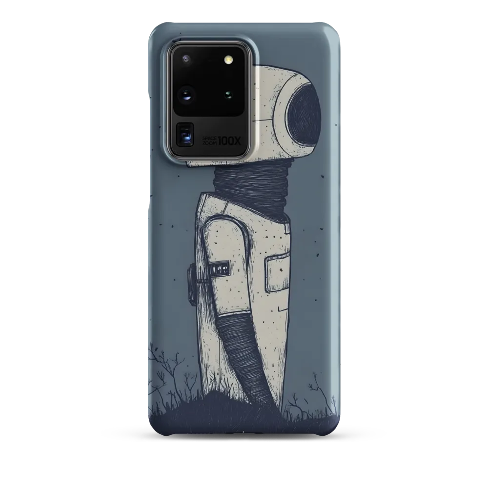 Contemplative Robot in a Barren Landscape | Phone Case |  S20 Ultra | Snap Case | Matte