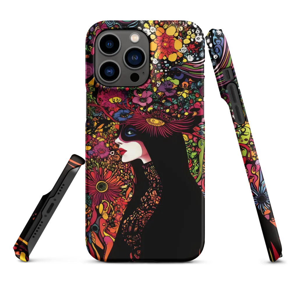 Mystical Flora: A Psychedelic Dream | Phone Case |  14 Pro Max | Snap Case | Matte