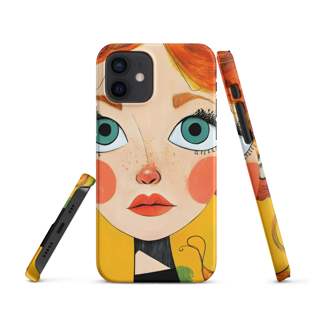 Whimsical Portrait of a Girl | Phone Case |  12 | Snap Case | Matte