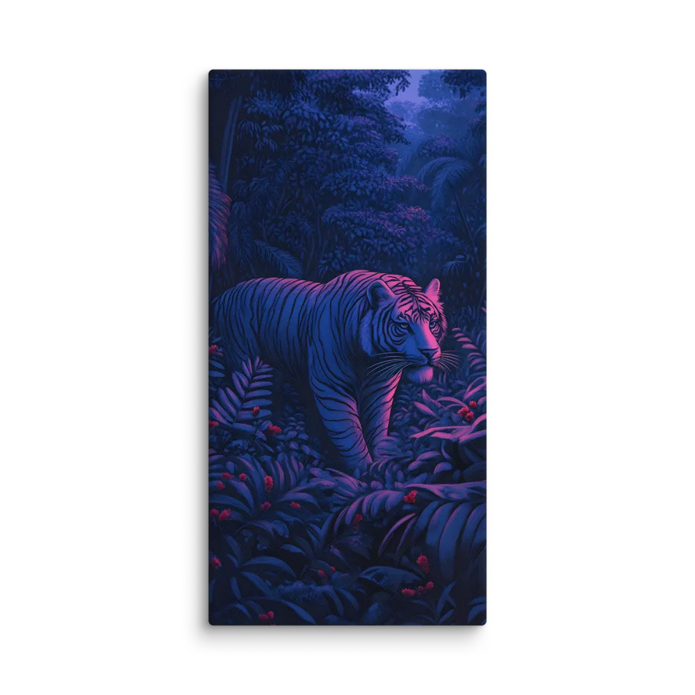 Mystic Prowler: The White Tiger in the Jungle | Canvas | 20″×40″