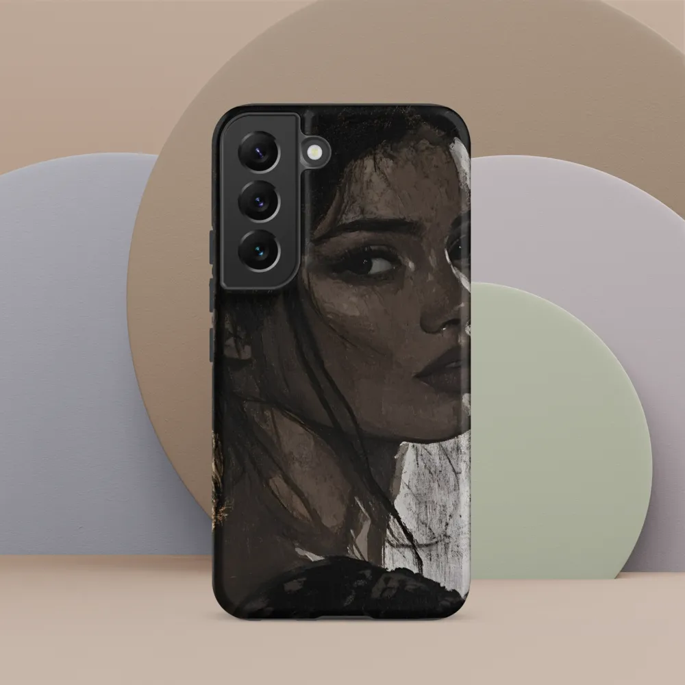 Mysterious Gaze | Phone Case |  S22 | Tough Case | Matte