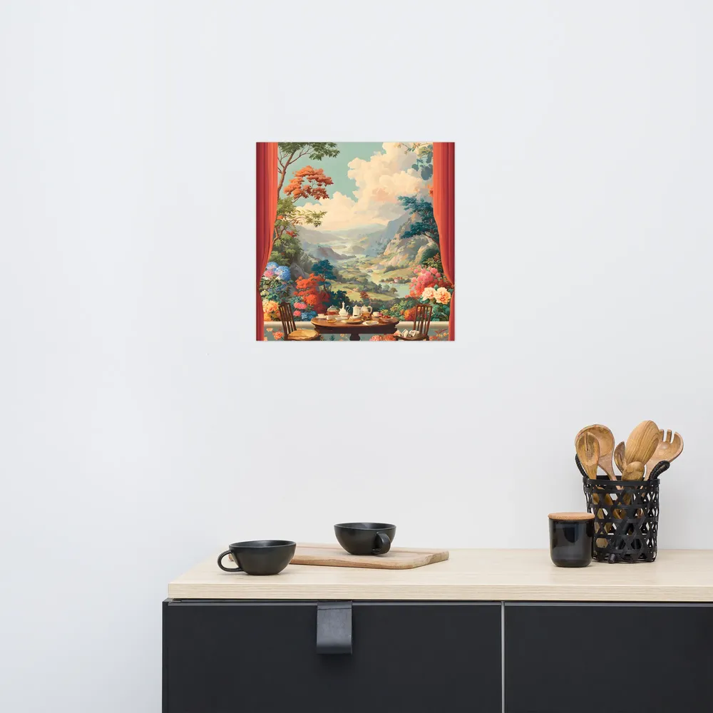 Tea-Time Overlook 
 Poster | 18″x 18″