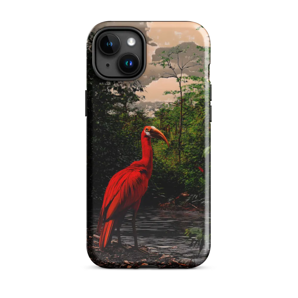 Enigmatic Elegance: The Scarlet Observer