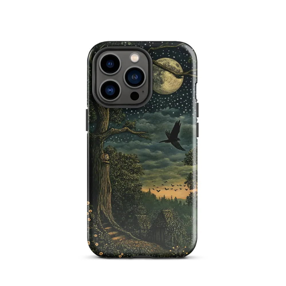 Mystical Nightscape Under the Full Moon | Phone Case |  13 Pro | Tough Case | Glossy