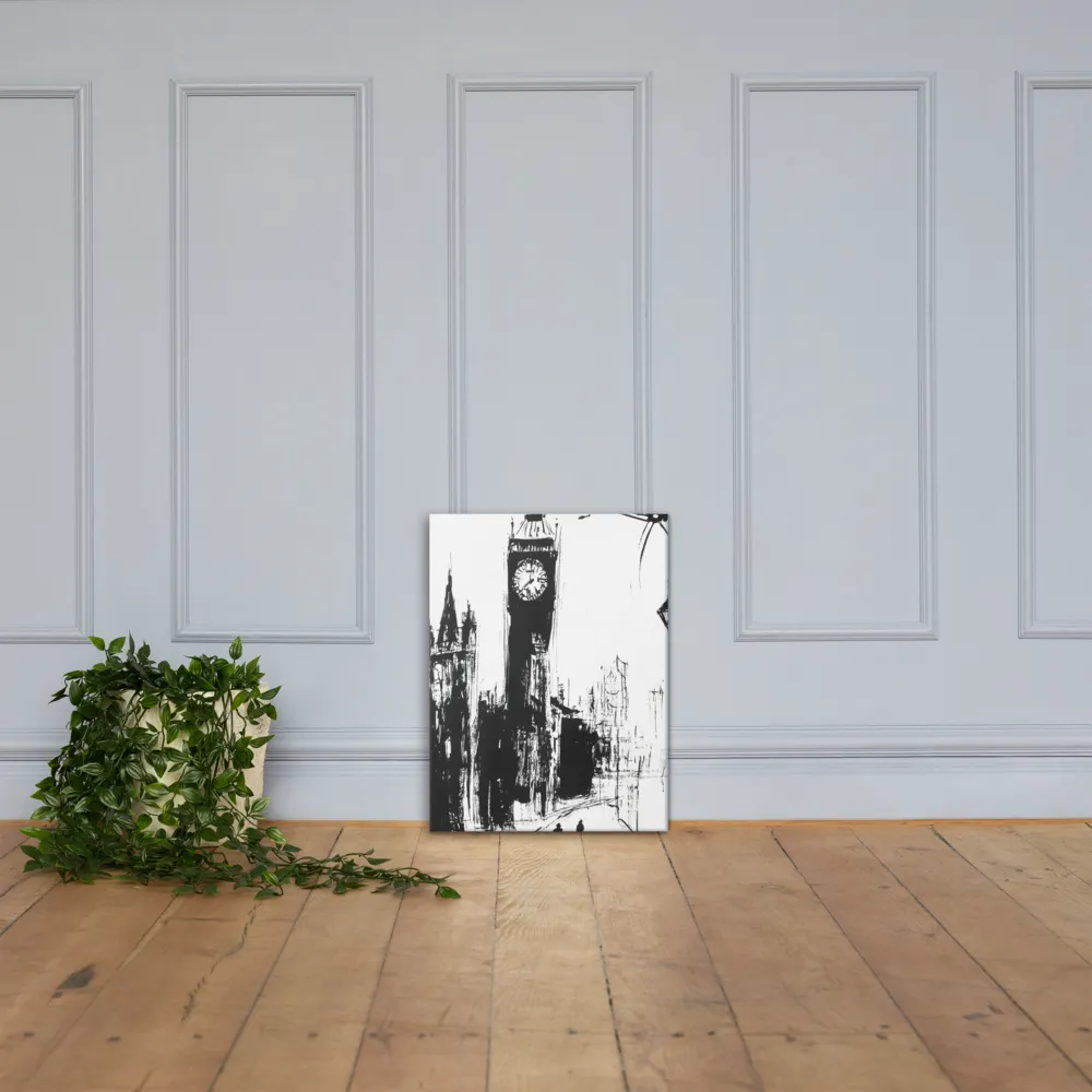 Clock Tower in Motion | Canvas | 18″×24″