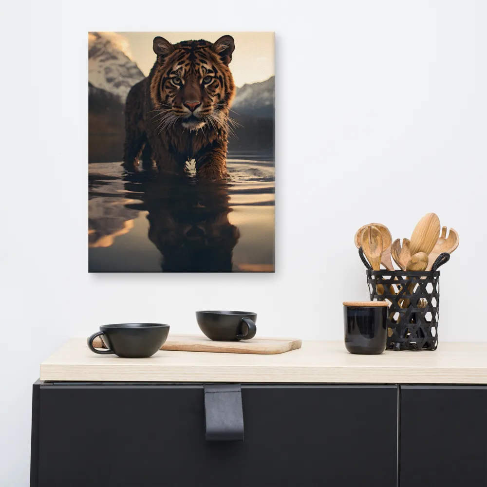 Majestic Reflection: The Tiger's Domain