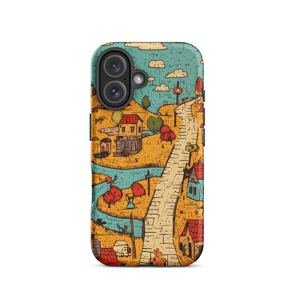 Whimsical Village Landscape | Phone Case