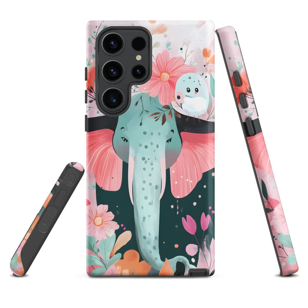 Whimsical Elephant in Bloom