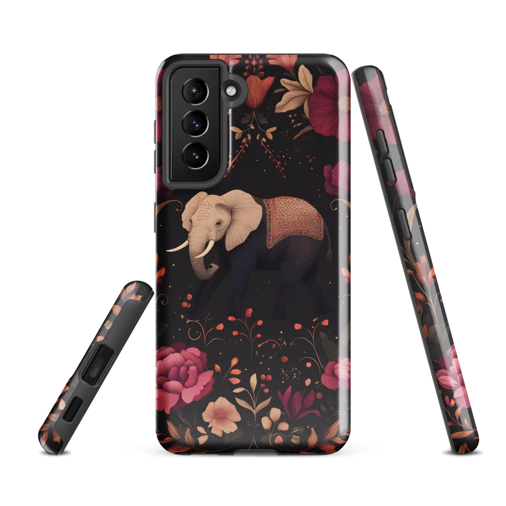 Whispers of the Wild: Elephants and Blooms