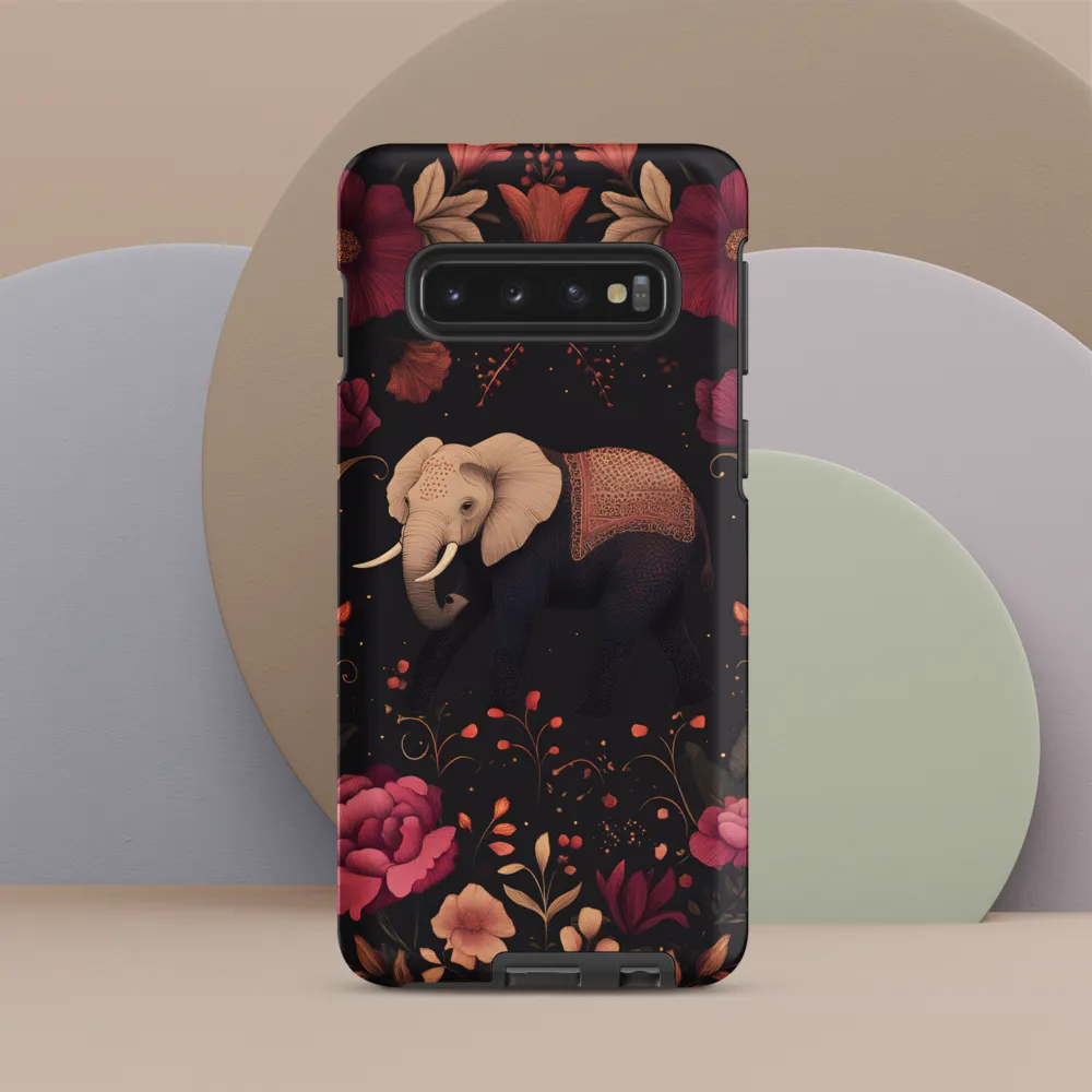 Whispers of the Wild: Elephants and Blooms