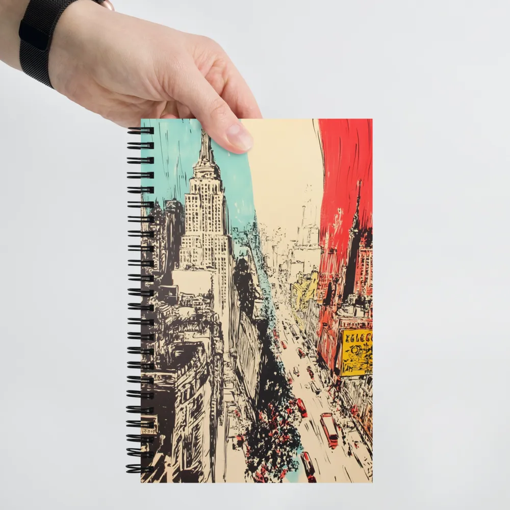 Dynamic Urban Symphony | Spiral Notebook