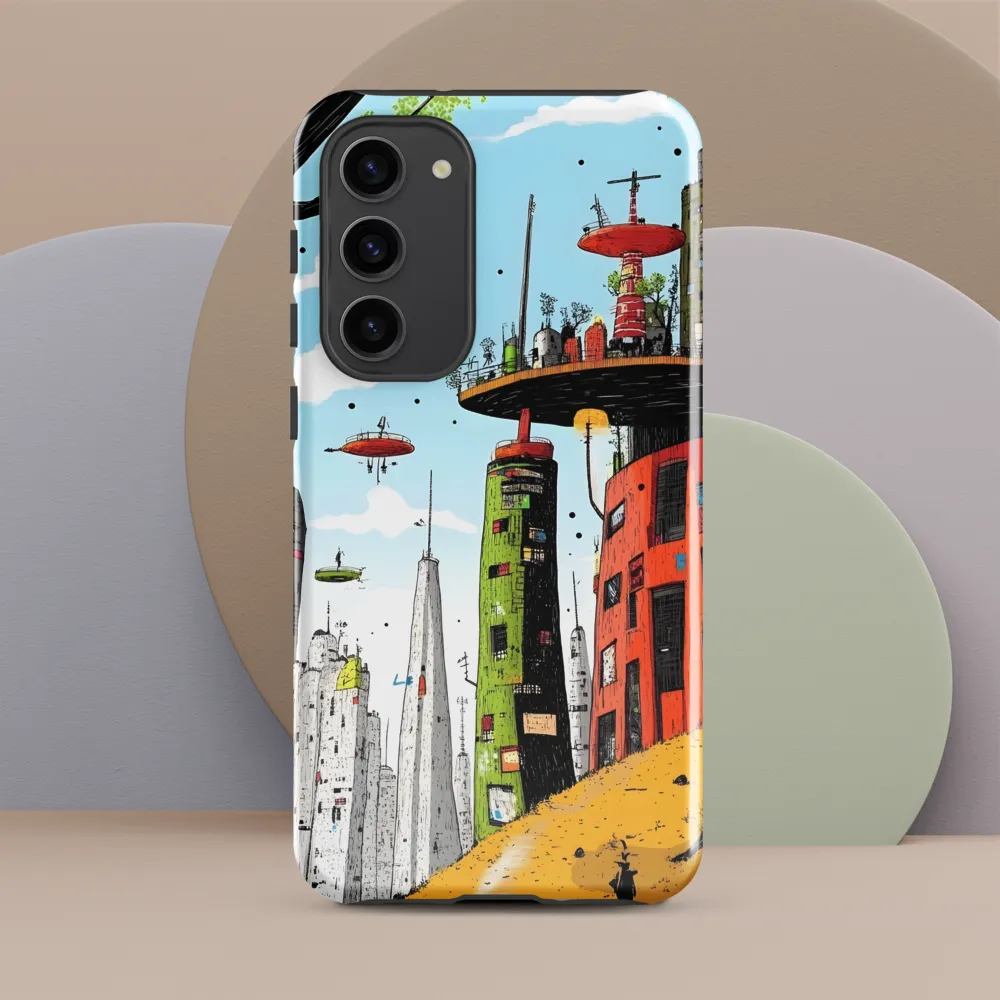 Futuristic Urban Dreamscape | Phone Case |  S23 Plus | Tough Case | Glossy