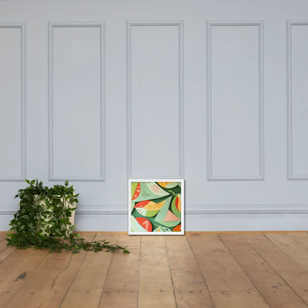 Nature's Palette | Poster with White Frame | 14″×14″