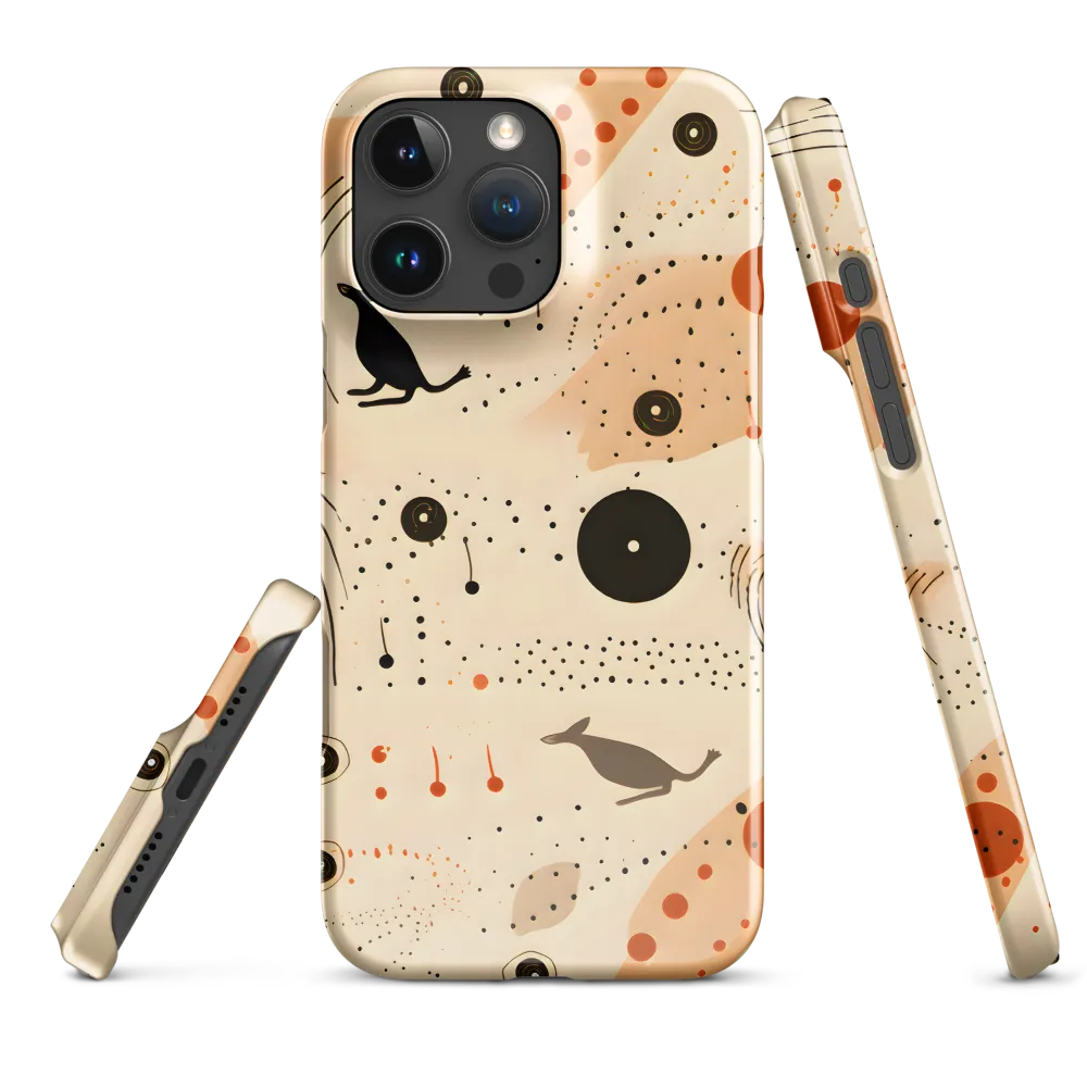 Playful Patterns in Earth Tones | Phone Case |  16 Pro Max | Snap Case | Glossy