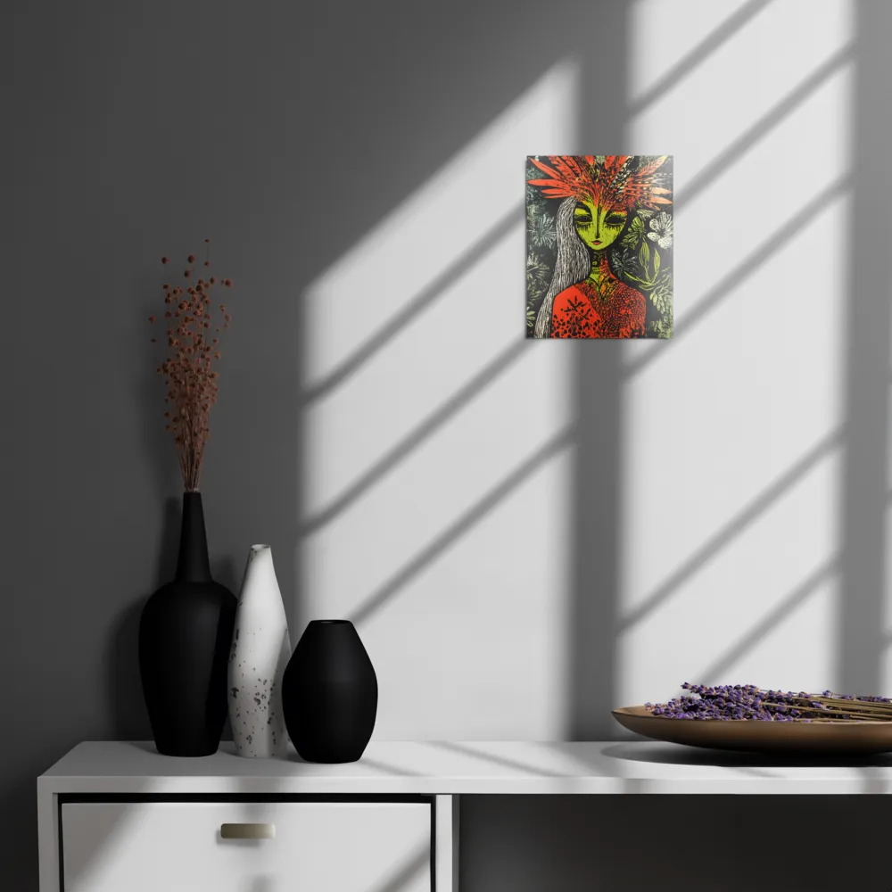 Mystical Flora: A Surreal Portrait
