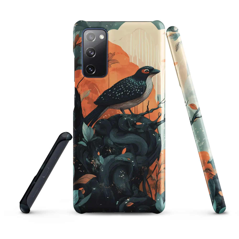 Perched Between Teal and Ember