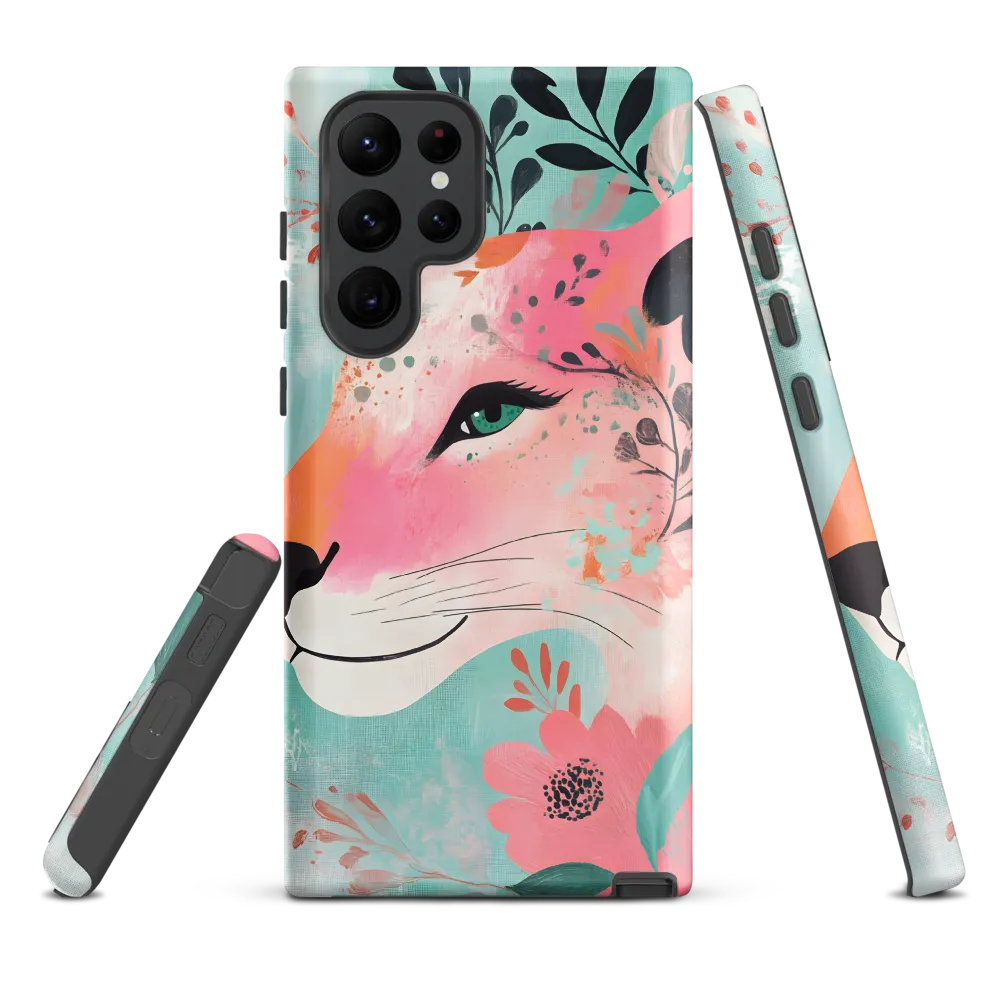 Whimsical Majesty: A Floral Lion