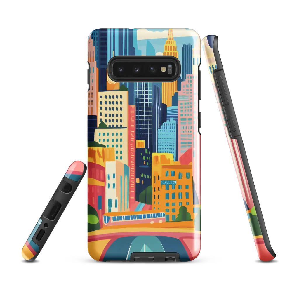 Energetic Cityscape | Phone Case |  S10 Plus | Tough Case | Glossy