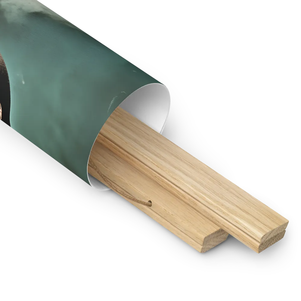 Clouded Thoughts | Poster With Oak Wood Hanger | 16″×16″