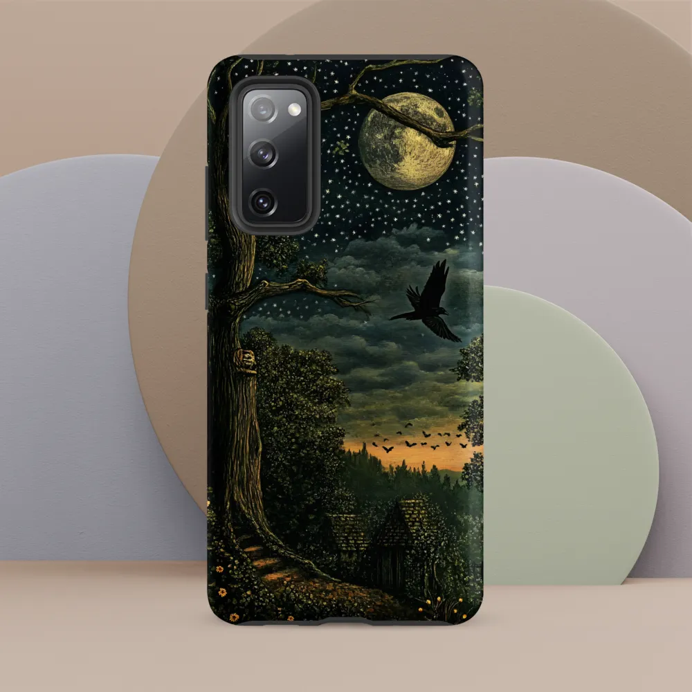 Mystical Nightscape Under the Full Moon