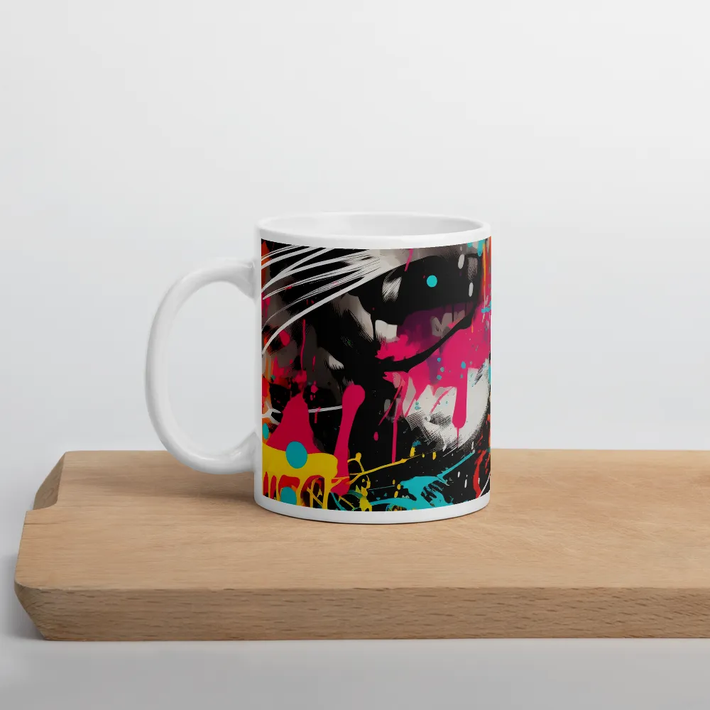 Fierce Fusion: Tiger and Lion in Graffiti | Mugs | Multiple Sizes & Colors