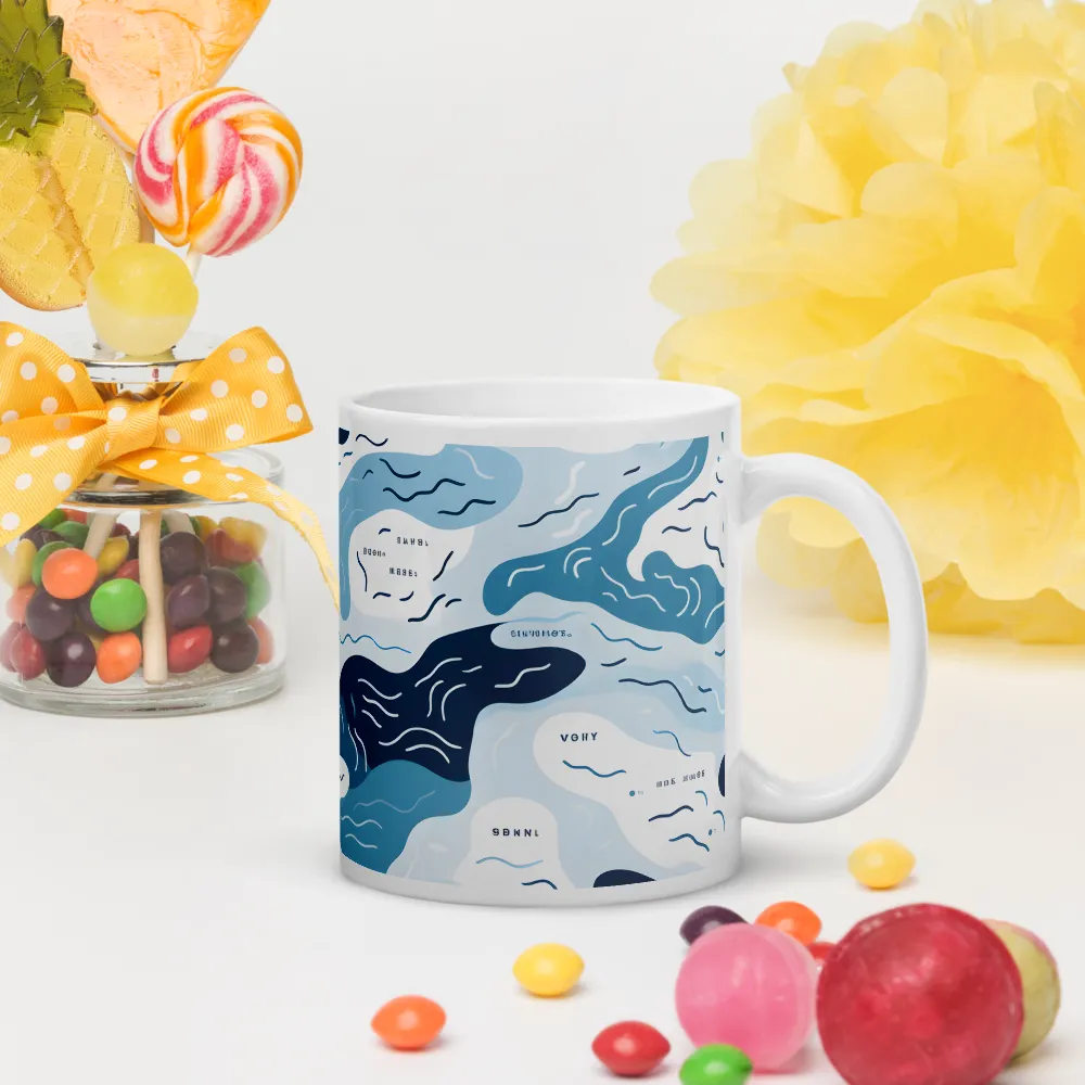 Flowing Waters: An Abstract Journey | Mugs | Multiple Sizes & Colors