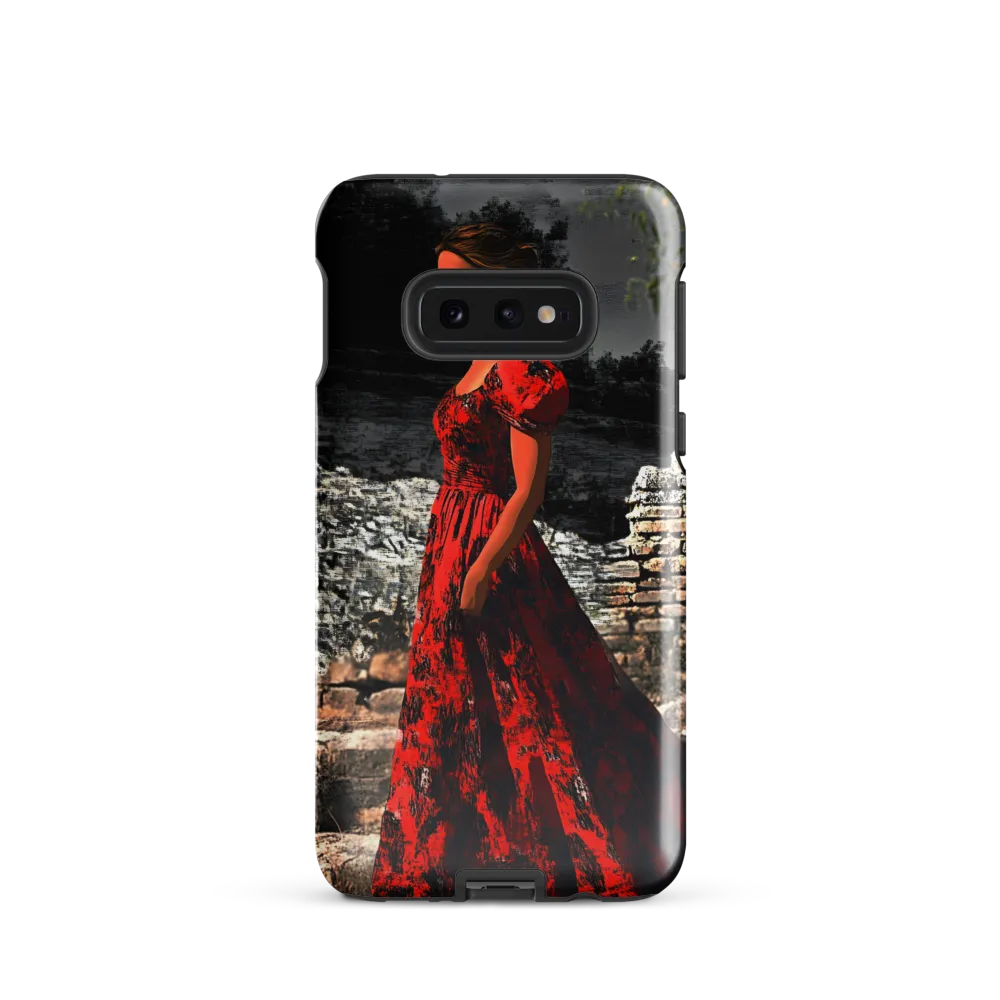 Elegance in Red | Phone Case |  S10e | Tough Case | Glossy