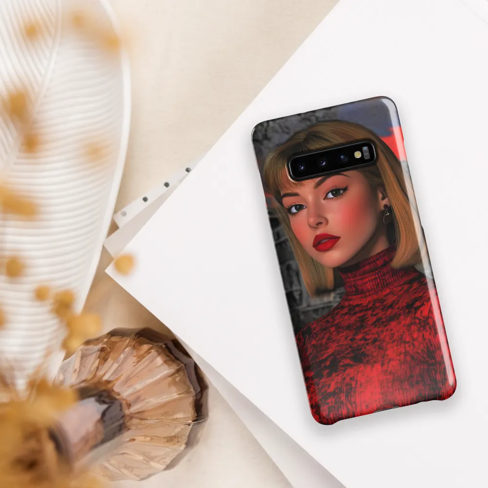 Mystique of the Scarlet Embrace | Phone Case |  S10 Plus | Snap Case | Glossy